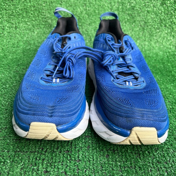 HOKA ONE ONE Blue Bondi 6 Sneakers Shoes Mens Sz 10.5 Running Walking pre-owned - Picture 15 of 16